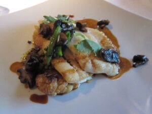 De Jonge Dikkert(風車のレストラン)の魚料理