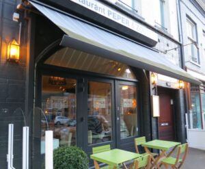 レストランPeper & Zoutの入口