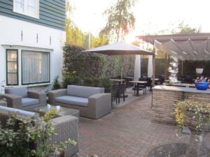 De Jonge Dikkert(風車のレストラン)のテラス