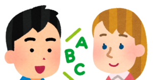 英語を話す様子