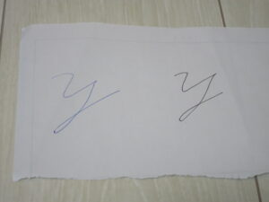 オランダのボールペンで書いたアルファベット