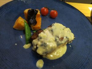 細川の銀ダラと野菜盛り合わせ