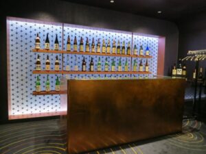 ホテルオークラ内にある山里の店内