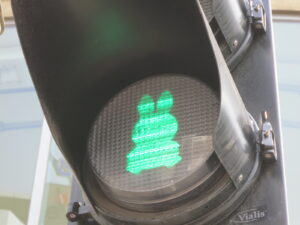 ユトレヒトにあるミッフィー型歩道信号
