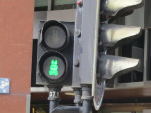 ユトレヒトにあるミッフィー型歩道信号