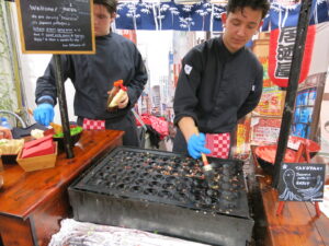 アムステルフェーンで行われたJapan Dayの屋台、たこ焼き