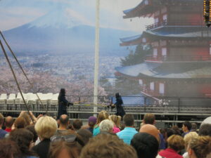 JapanFestivalステージにて剣道の様子
