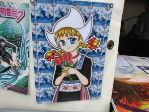 アムステルフェーンで行われたJapan Day、漫画風オランダ少女