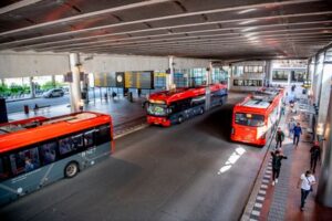 アムステルフェーン中心のバスステーション