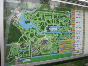 キューケンホフ公園内のマップ